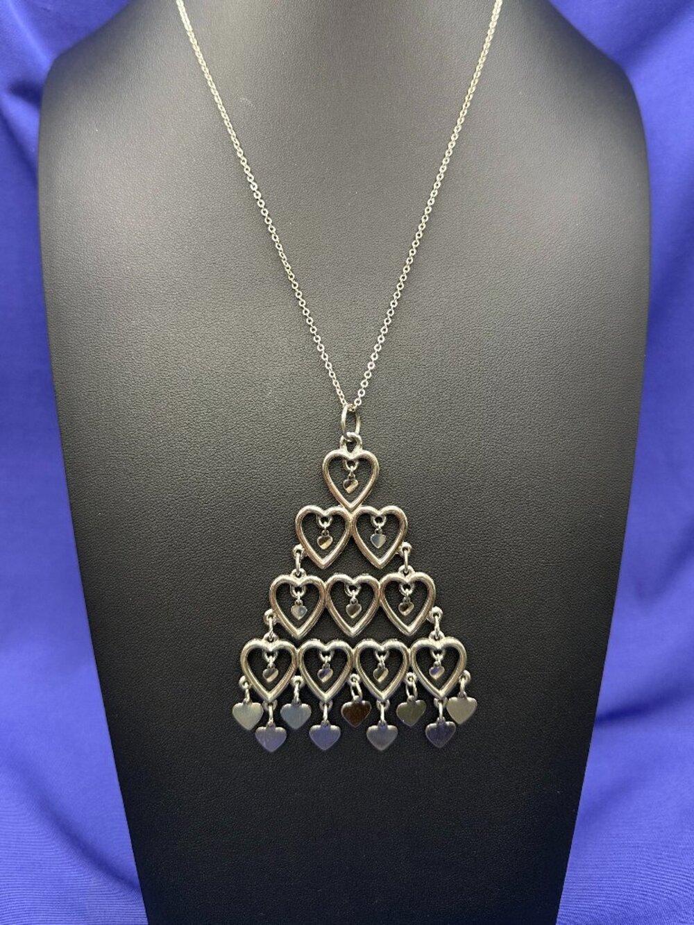VTG Lisner “Chandelier of Hearts” Pendant Necklace